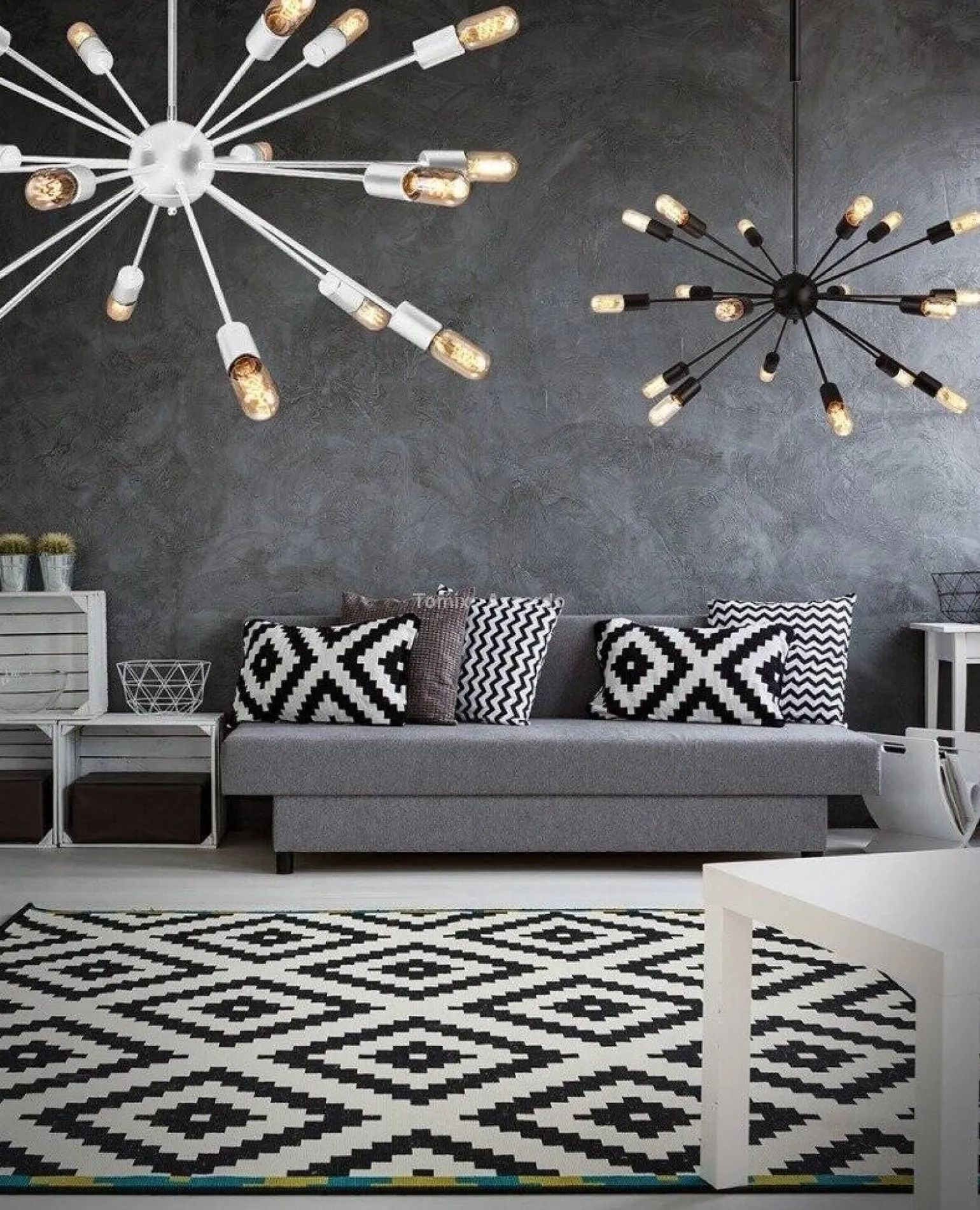 Lampa wisząca Orbit kolor biały (40446-18WH) Azzardo - żyrandol