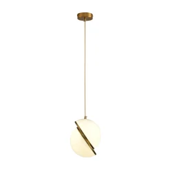 Lampa wisząca ORBITA biało złota 20 cm (DP0067-200) - Step into Design