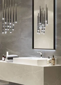 LAMPA WISZĄCA ORGANIC 10x CHROM MAŁA ŚCIEMNIALNA (P0206D) - Maxlight