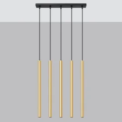 Lampa Wisząca PASTELO 5L złoty połysk (SL.1198) - Sollux Lighting