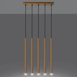 Lampa wisząca PASTELO 5L złota (SL.1173) - Sollux Lighting