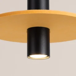 Lampa wisząca PELTA 1 czarna/żółta (SL.1883) - Sollux Lighting