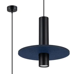 Lampa wisząca PELTA 1 czarna/granatowa (SL.1884) - Sollux Lighting