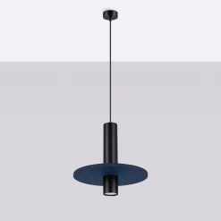 Lampa wisząca PELTA 1 czarna/granatowa (SL.1884) - Sollux Lighting