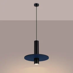Lampa wisząca PELTA 1 czarna/granatowa (SL.1884) - Sollux Lighting