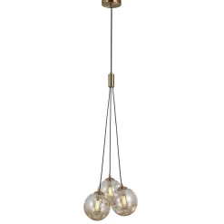 Lampa wisząca Perlos (PND-54456-3-HB-AMB) - Italux