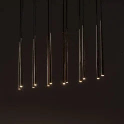 Lampa wisząca PIANO BLACK GOLD 12 (10119) - TK Lighting