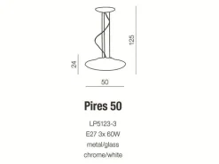 Lampa wisząca PIRES 50 (LP 5123-3 | AZ0277) Azzardo - żyrandol