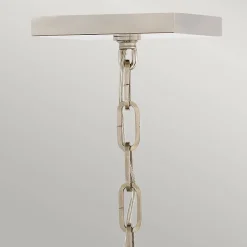 Lampa wisząca/ Półplafon Stinson - 4 źródła światła - Czarna/ Polerowany nikiel (QN-STINSON-4P-M-BK) - Quintiesse