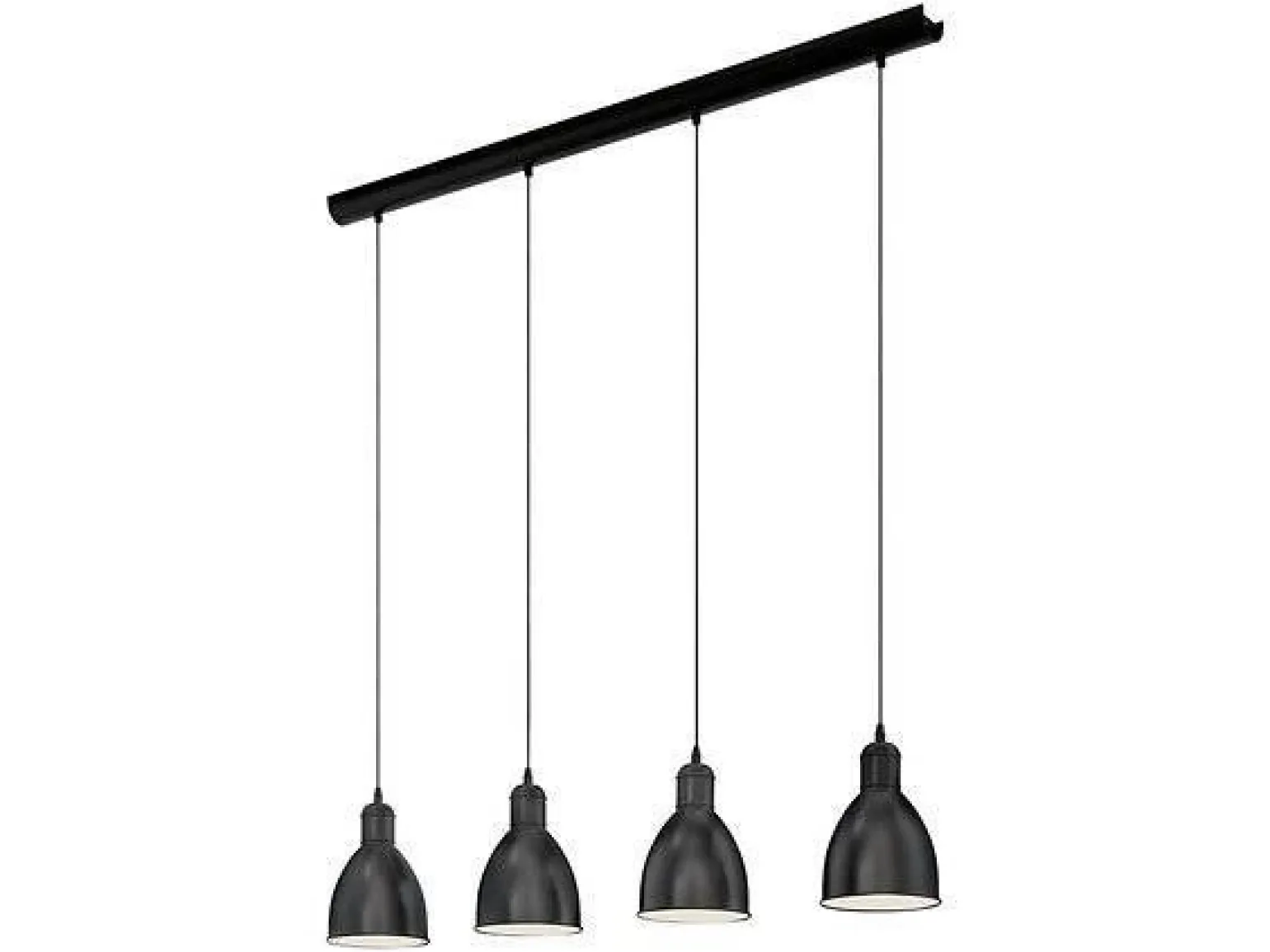 Lampa wisząca PRIDDY 4 czarna (49466 - Eglo) - żyrandol