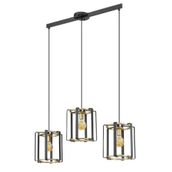Lampa wisząca Primero (PND-44003-3-BK-GD) - Italux