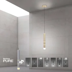 LAMPA WISZĄCA PURE-VEGA (2211-60) - Paul Neuhaus
