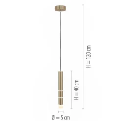LAMPA WISZĄCA PURE-VEGA (2211-60) - Paul Neuhaus