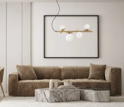 Lampa wisząca Reverso (PND-5622-4-BRO-W) - Italux