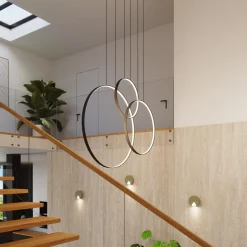 Lampa wisząca RIO 3 55/78/110 czarna LED 3000K (TH.540) - Thoro Lighting