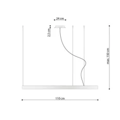 Lampa wisząca RIO 110 biały LED 4000K (TH.111) - Thoro Lighting