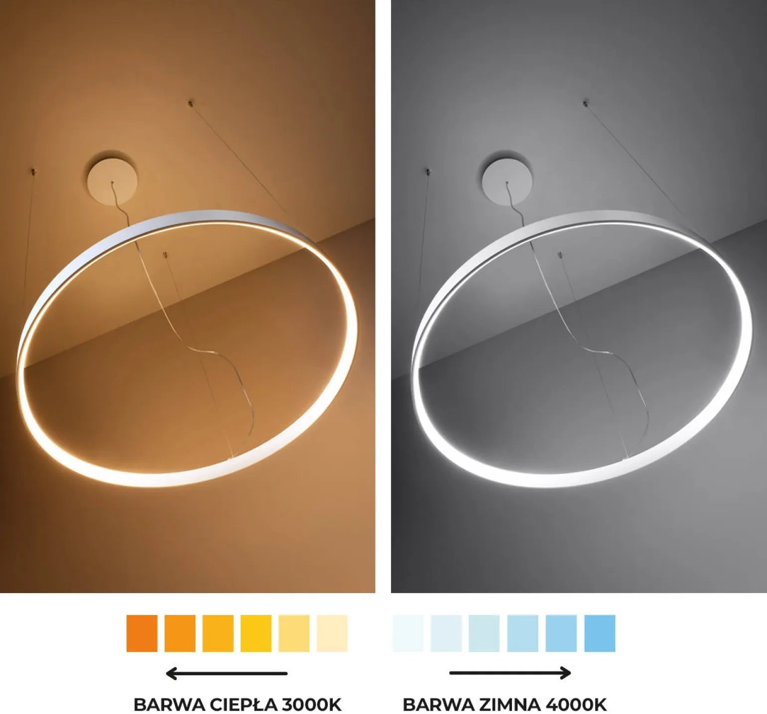 Lampa wisząca RIO 78 biały LED 4000K (TH.109) - Thoro Lighting