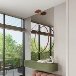 Lampa wisząca RIO 78 ochra czerwona LED 3000K (TH.406) - Thoro Lighting