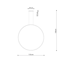 Lampa wisząca RIO 110 zielona oliwka LED 4000K (TH.388) - Thoro Lighting