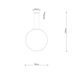Lampa wisząca RIO 78 zielona oliwka LED 4000K (TH.387) - Thoro Lighting