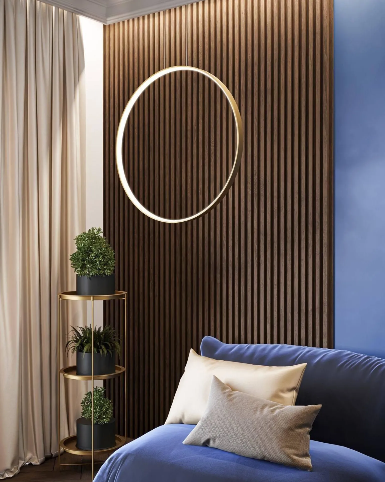 Lampa wisząca RIO 78 złota LED 3000K (TH.175) - Thoro Lighting