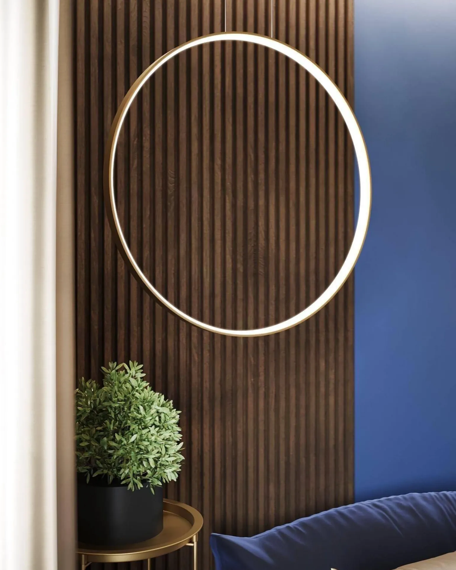 Lampa wisząca RIO 78 złota LED 3000K (TH.175) - Thoro Lighting