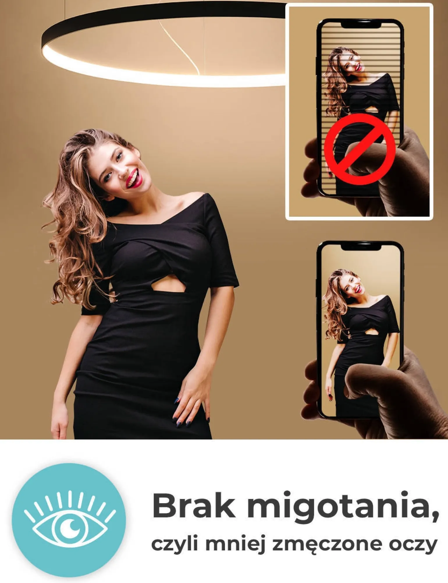 Lampa wisząca RIO 78 złota LED 4000K (TH.140) - Thoro Lighting