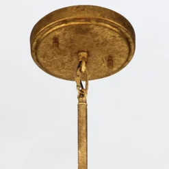 Lampa wisząca Sawgrass - 3 źródła światła - Płatkowe złoto (QN-SAWGRASS-3P-DG-O) - Quintiesse