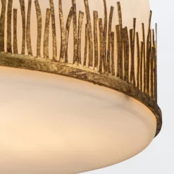 Lampa wisząca Sawgrass - 3 źródła światła - Płatkowe złoto (QN-SAWGRASS-3P-DG-O) - Quintiesse