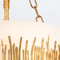 Lampa wisząca Sawgrass - 3 źródła światła - Płatkowe złoto (QN-SAWGRASS-2P-DG-O) - Quintiesse