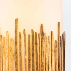 Lampa wisząca Sawgrass - 1 źródło światła - Płatkowe złoto (QN-SAWGRASS-MP-DG-O) - Quintiesse