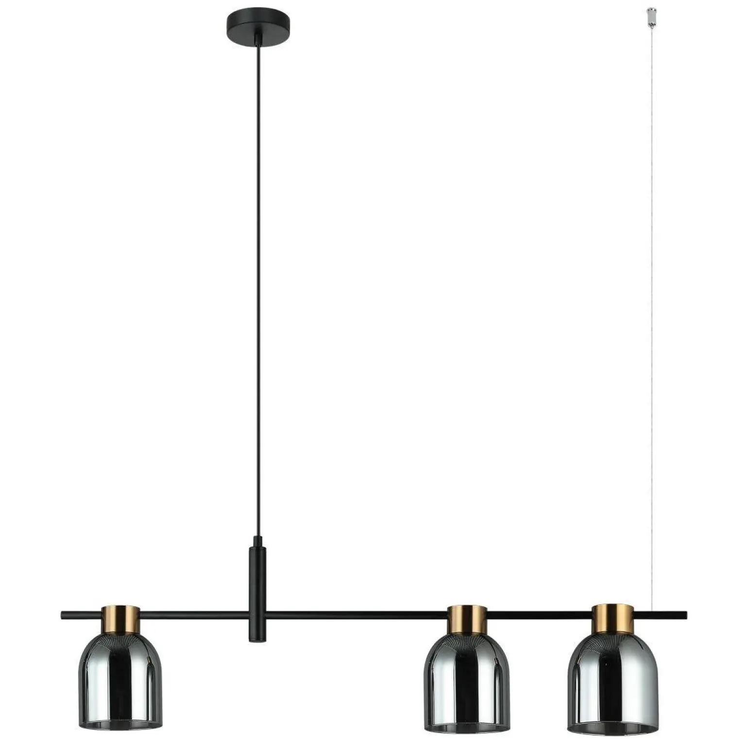 Lampa wisząca Servio (PND-66892-3-BK-SG) - Italux