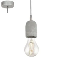 Lampa wisząca SILVARES szara (95522 - EGLO) - żyrandol