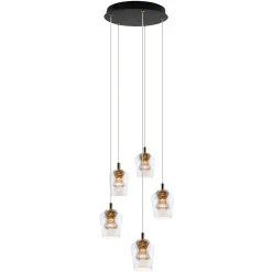 Lampa Wisząca Tasa Round 5 LED (PL0144-5) - Yaskr