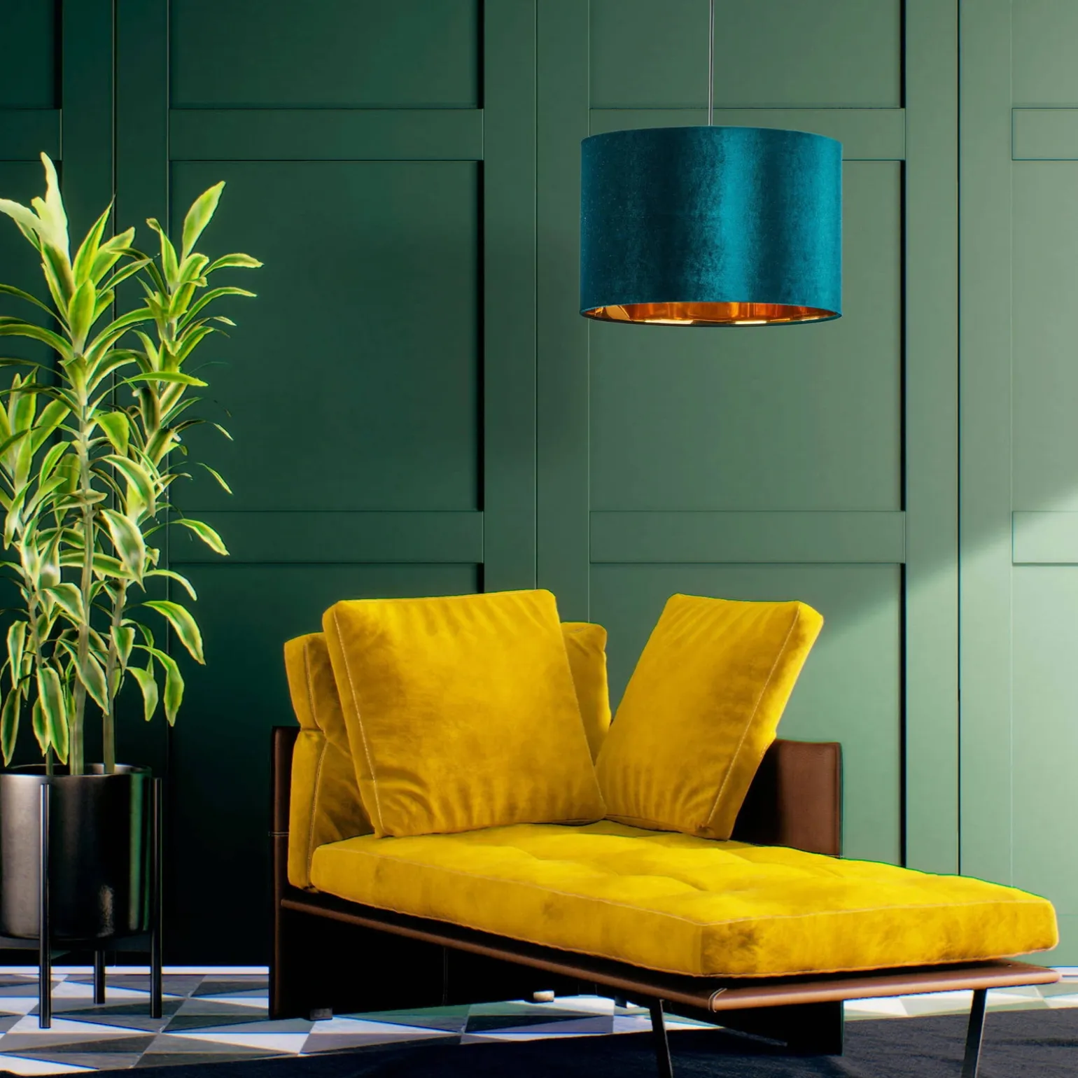 Lampa wisząca TERCINO GREEN Ø 38 (6169) - TK Lighting