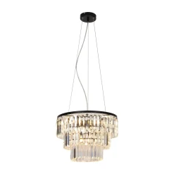 Lampa wisząca TIFANNY kol. czarny (P17127-4) - Zuma Line