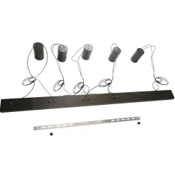 Lampa wisząca Toledo 5 czarna (LP-432/5P BK) - Light Prestige