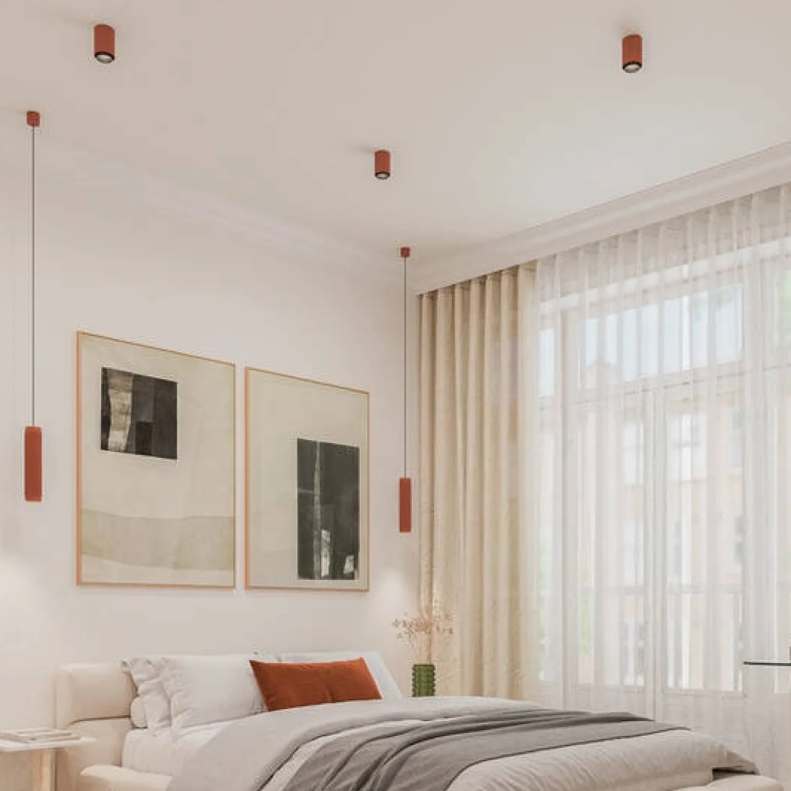 Lampa wisząca TRIBA midi 30 LED M930 50° szara (59916-M930-WA-00-84) - Aqform