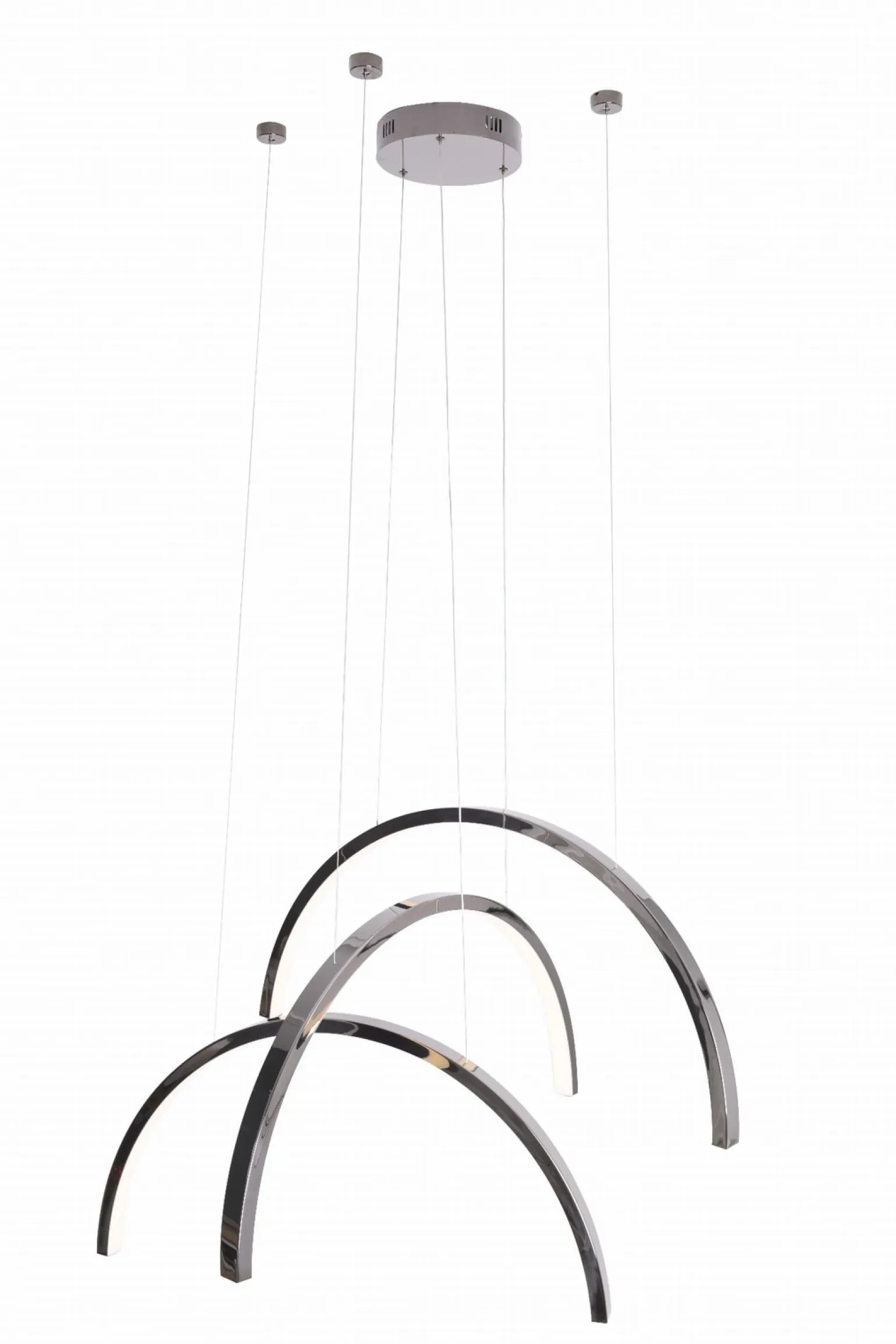 Lampa wisząca TRIO ARC polerowany czarny (P0508) - MAXLIGHT