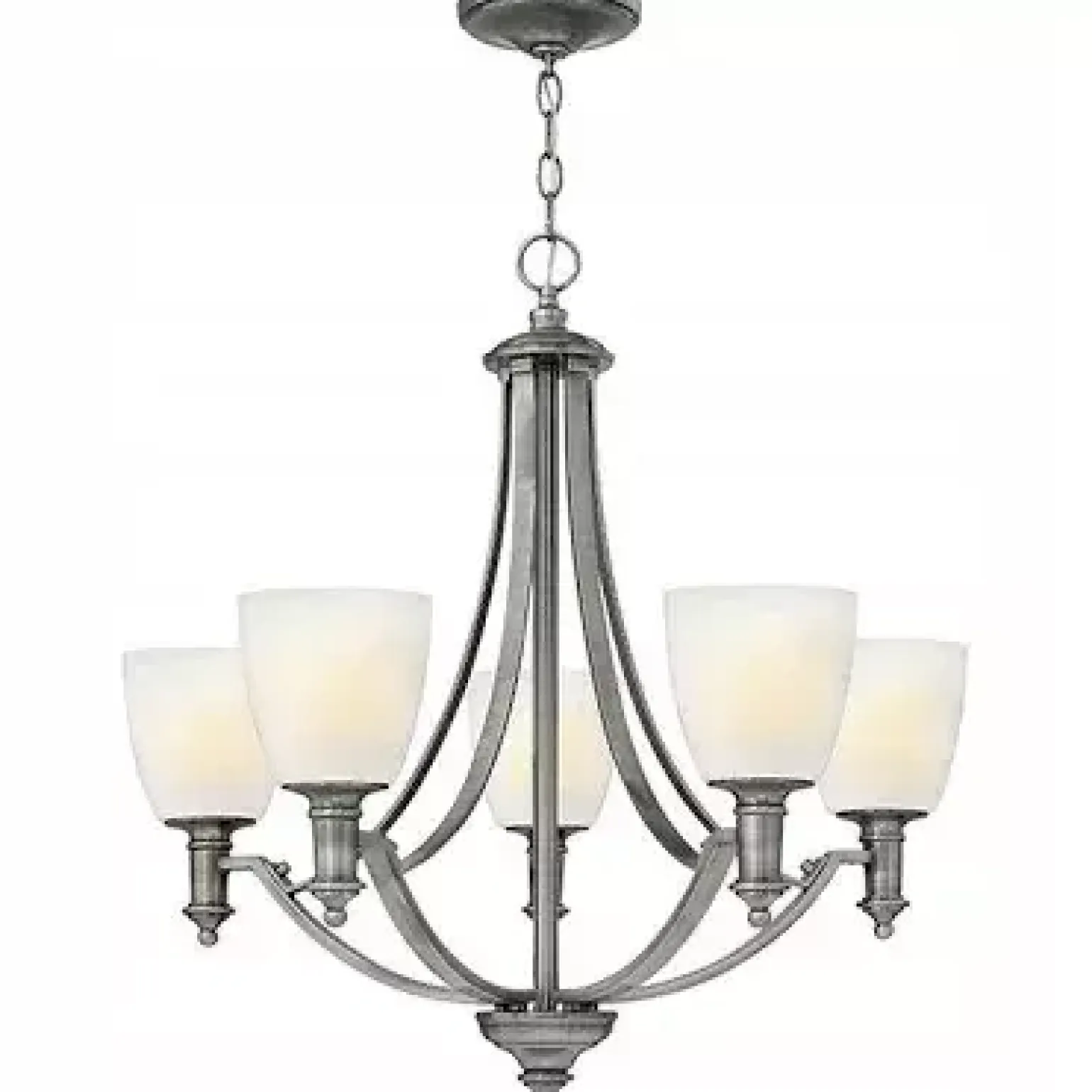 Lampa wisząca TRUMAN kol. ANTYCZNY NIKIEL (HK/TRUMAN5) - Hinkley - Elstead Lighting - żyrandol