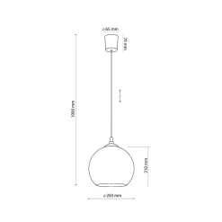 Lampa wisząca VENEZIA MIEDŹ (5741) - TK Lighting