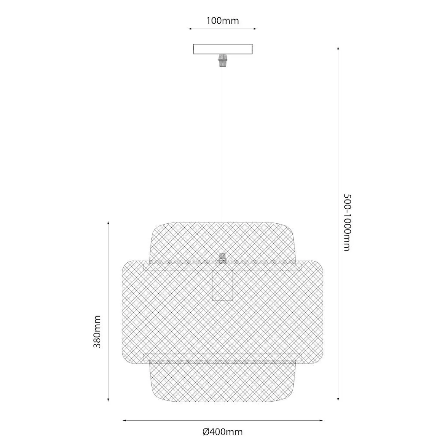 Lampa wisząca w stylu boho HESTIA 1xE27 (ML1809) - Milagro