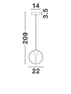 Lampa wisząca wewnętrzna HUALMAY (LE44832) - Luces Exclusivas