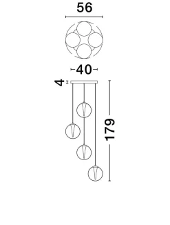 Lampa wisząca wewnętrzna HUALMAY (LE44834) - Luces Exclusivas