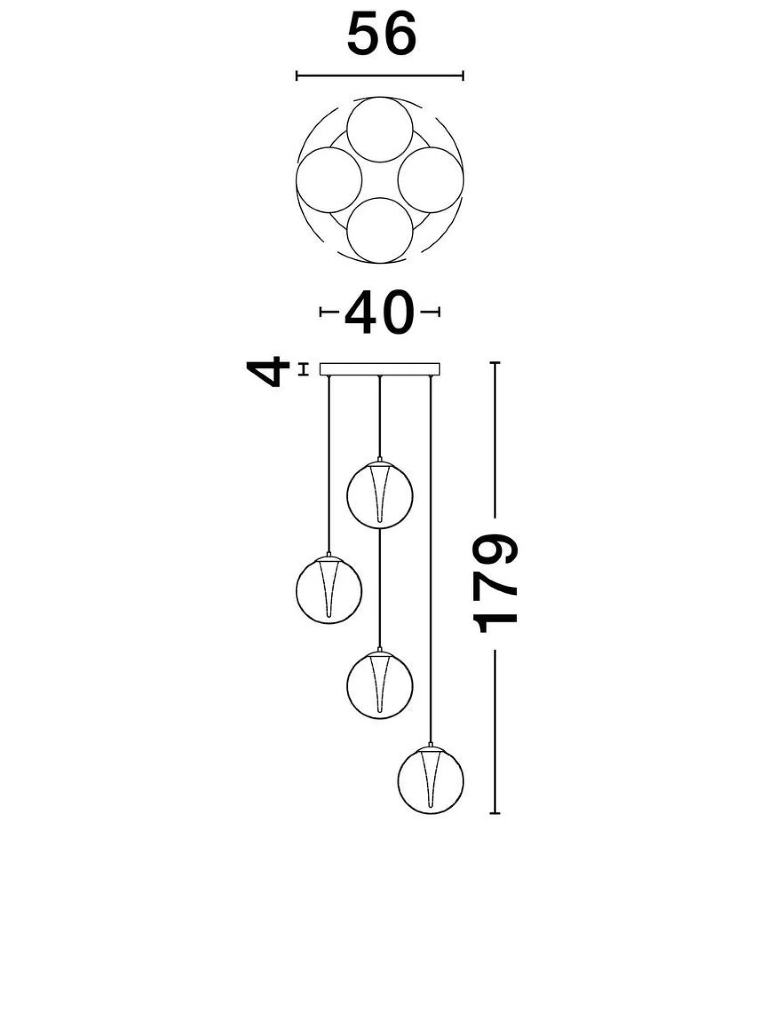 Lampa wisząca wewnętrzna HUALMAY (LE44834) - Luces Exclusivas