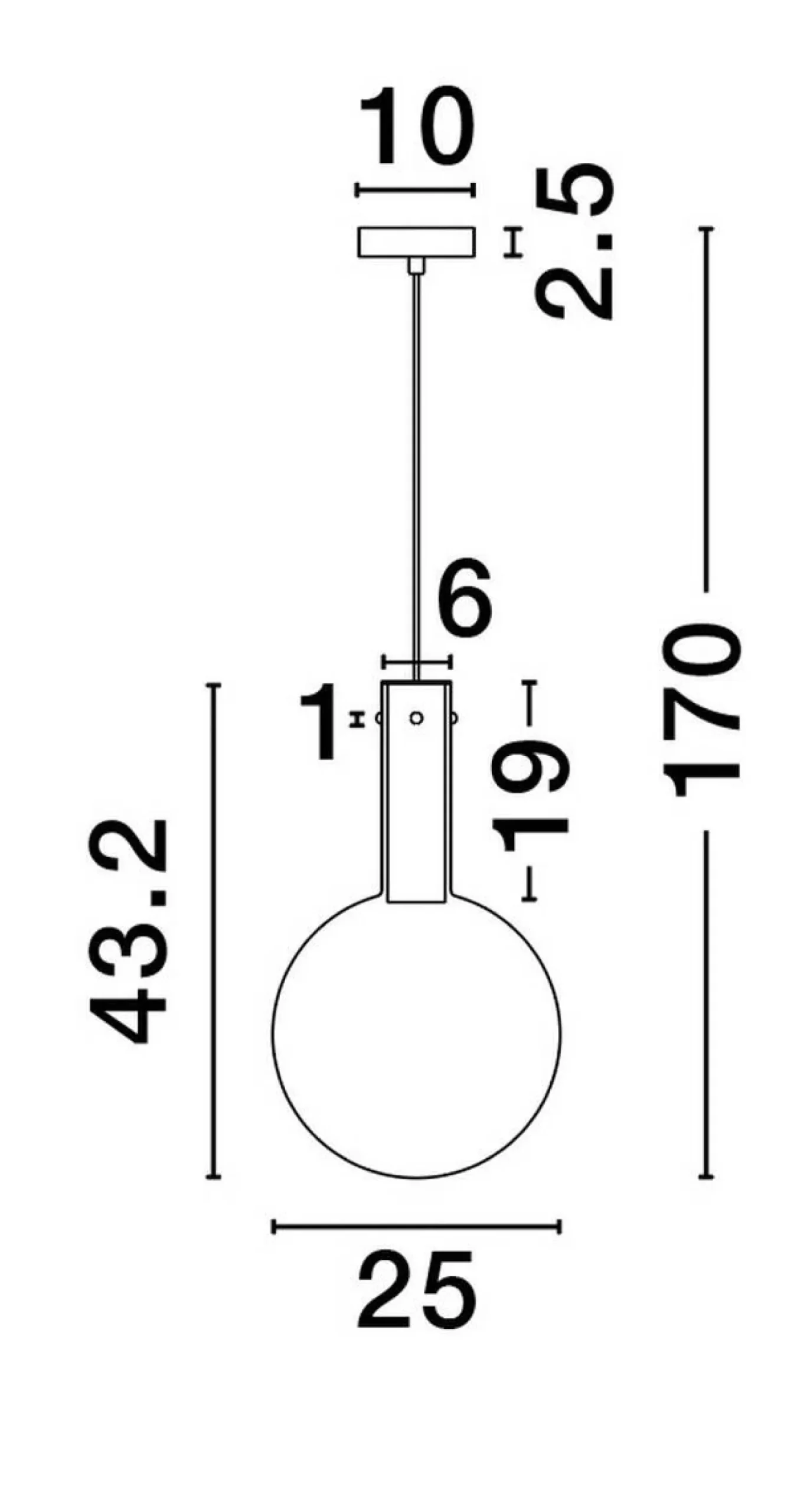 Lampa wisząca wewnętrzna JAVIER (LE44484) - Luces Exclusivas