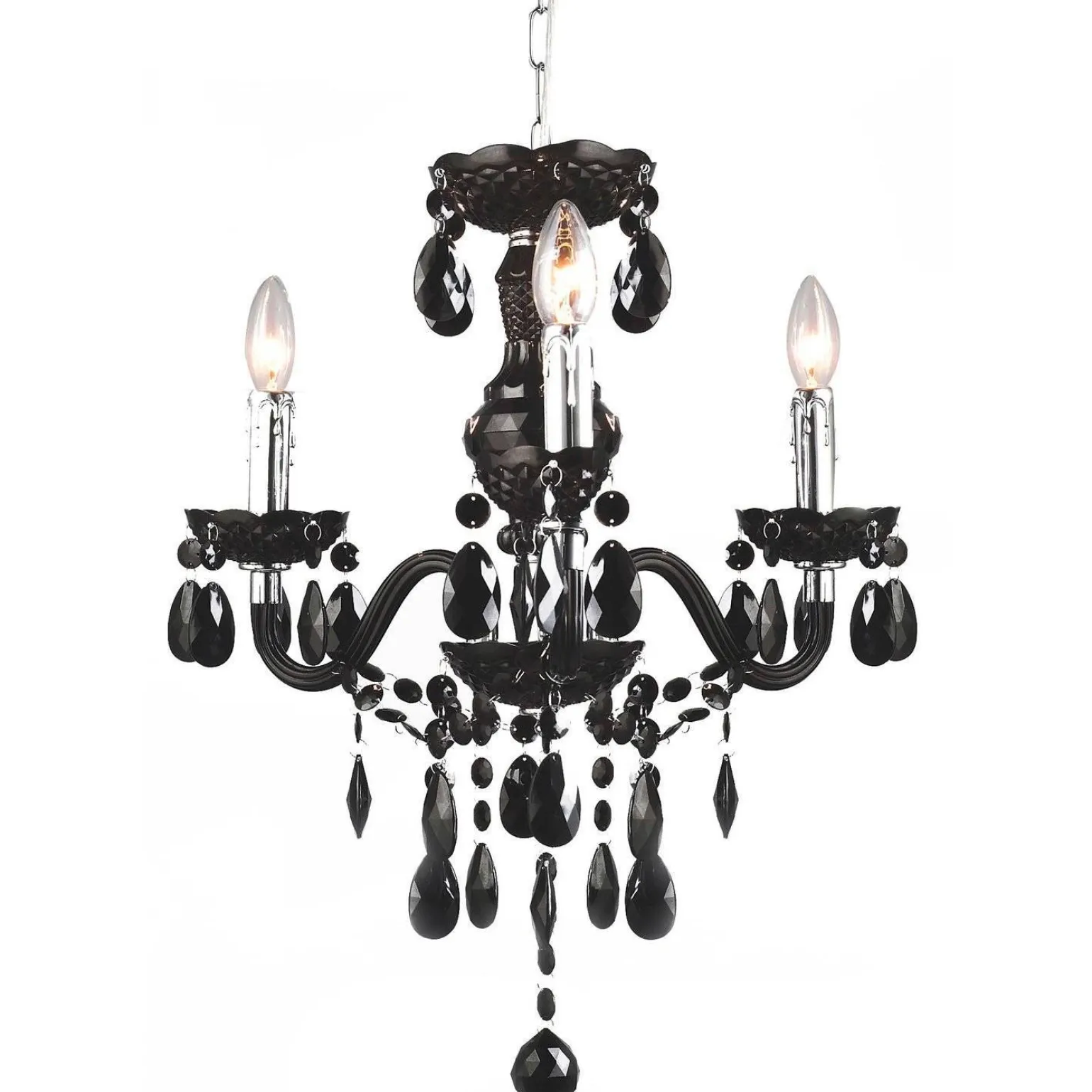 Lampa wisząca Whiz kol. czarny (L.90690/3BL) Italux - żyrandol