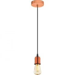 Lampa wisząca YORTH czarna/miedziana (32539 - Eglo) - żyrandol