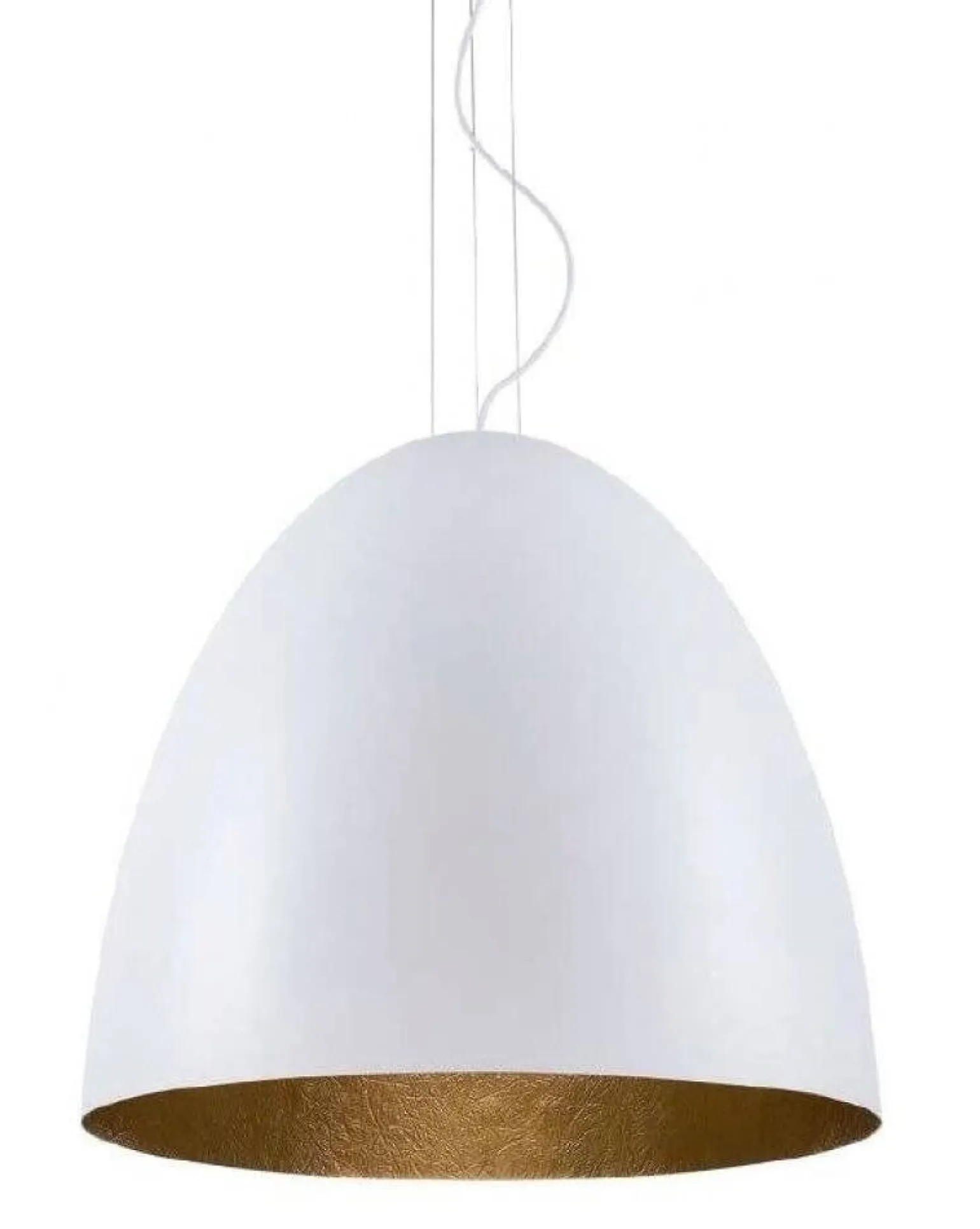 LAMPA WISZĄCA, ŻYRANDOL EGG WHITE | BIAŁY L (9023) - Nowodvorski - żyrandol