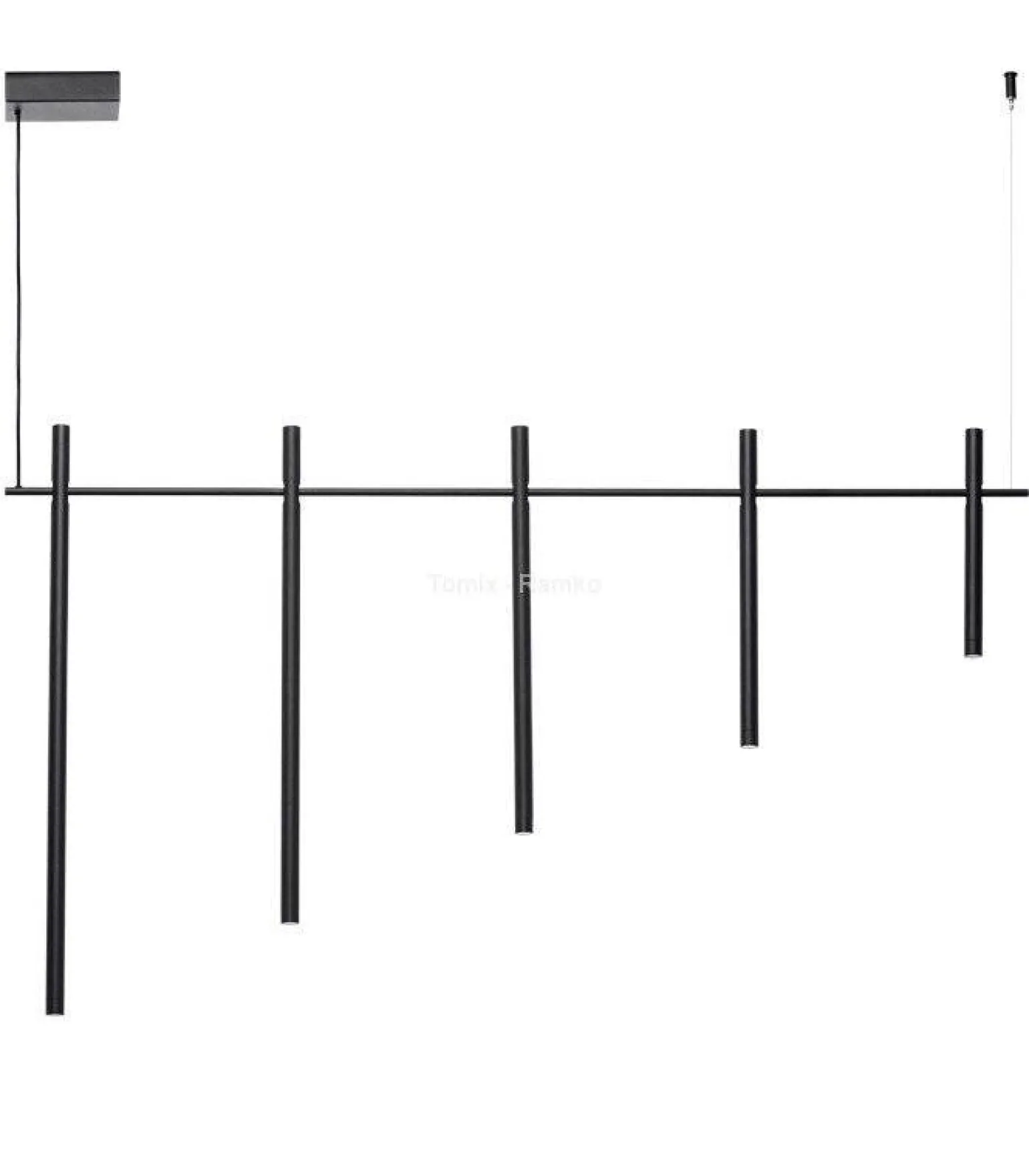 Lampa wisząca żyrandol LED ANTARA kol. czarny (67751) Ramko - żyrandol